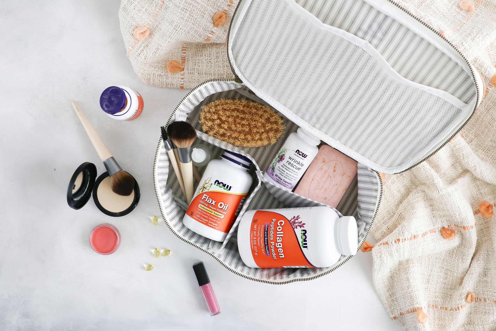 Dietary supplement information and serving size on label