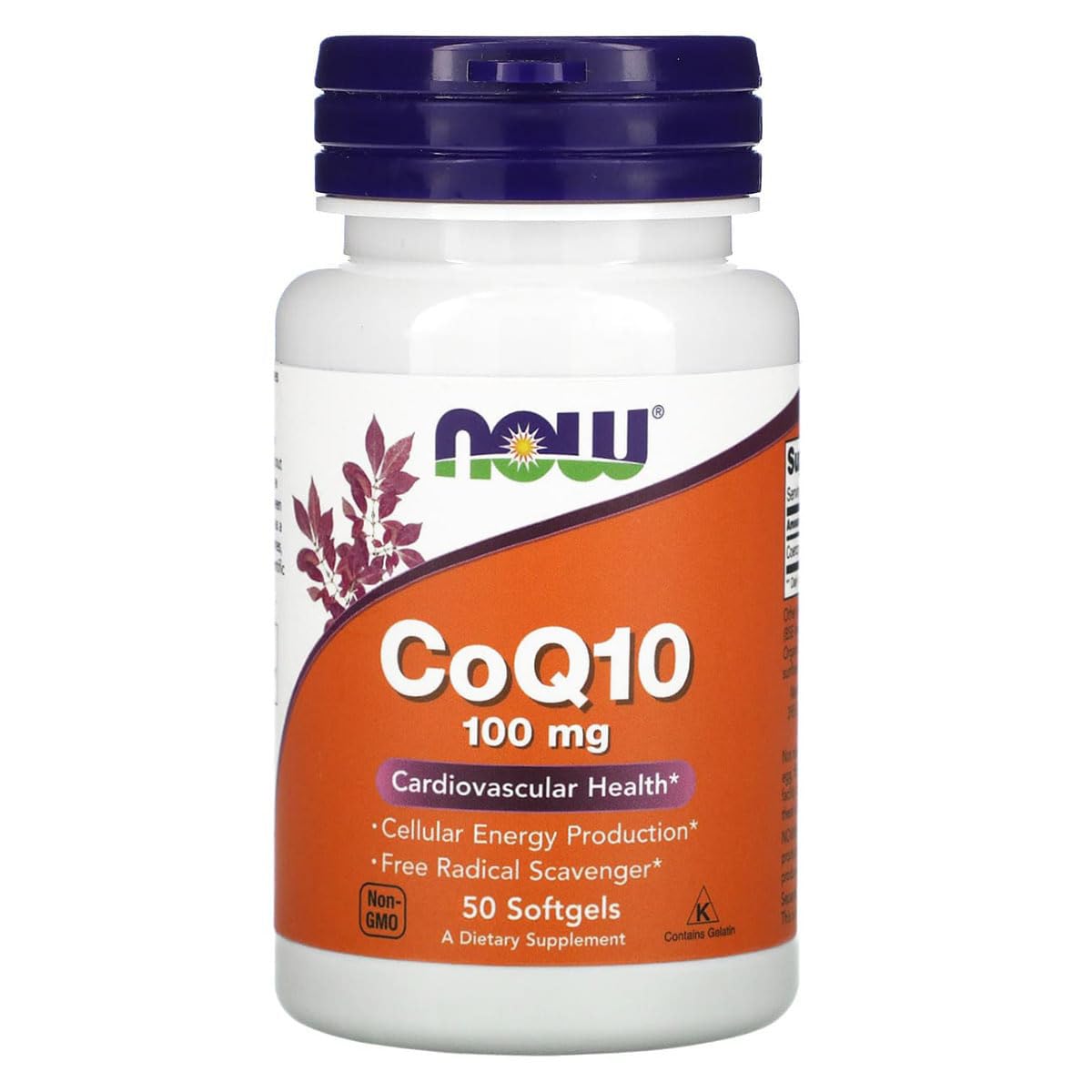 Now Foods CoQ10 Cardiovascular Health 100 mg bottle – front view
