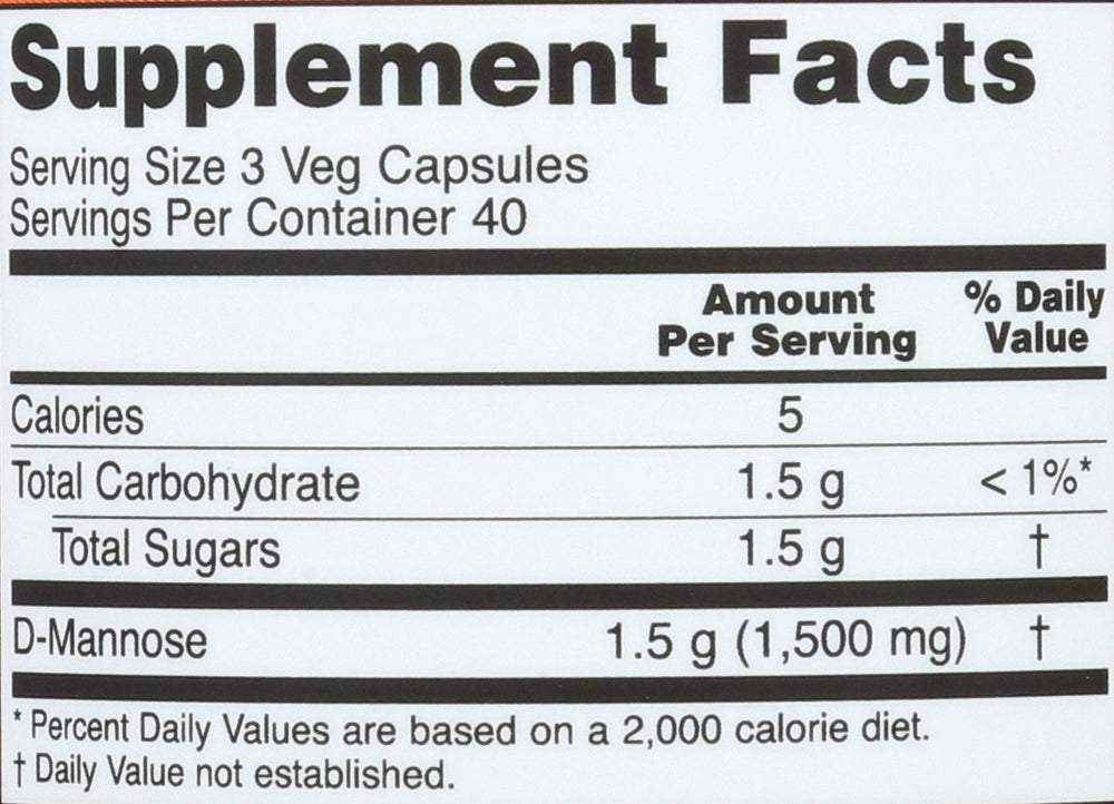 Three Now Foods D-Mannose bottles 120 caps each