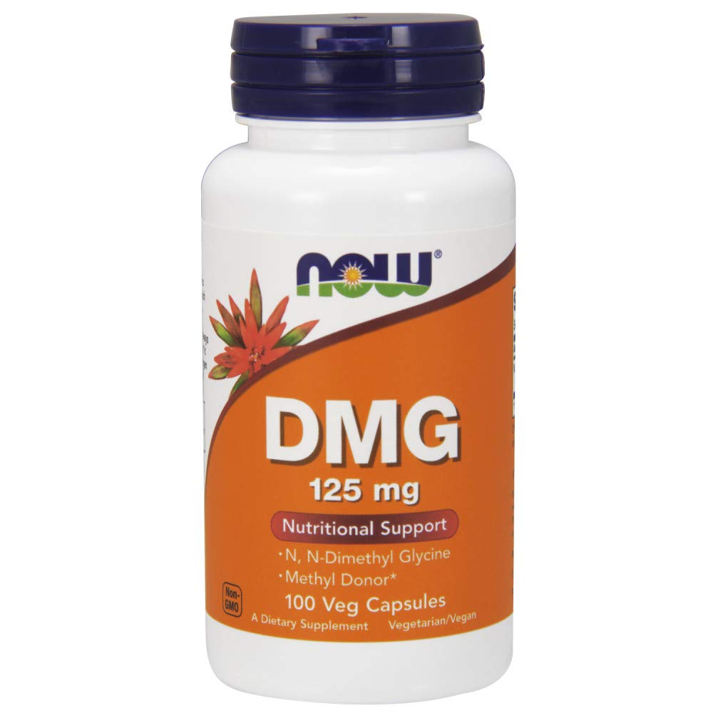 Now Foods DMG 125 mg bottle front label