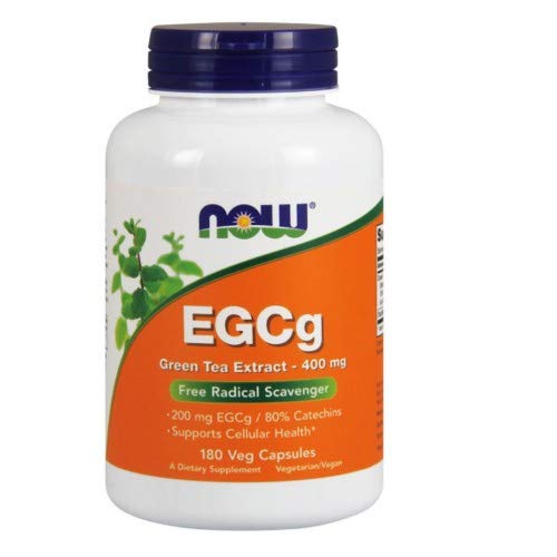 NOW Foods EGCg Green Tea Extract 400mg 180 Vcaps Pack of 2 bottle
