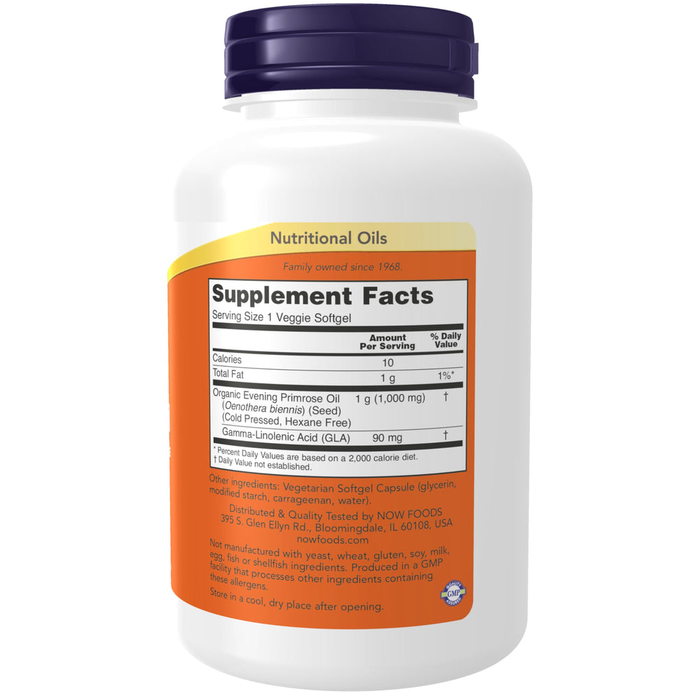 Close-up of Evening Primrose Oil softgels