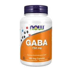 GABA 750mg label close-up