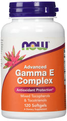 Now Foods Gamma E Complex 120 Softgels bottle and label