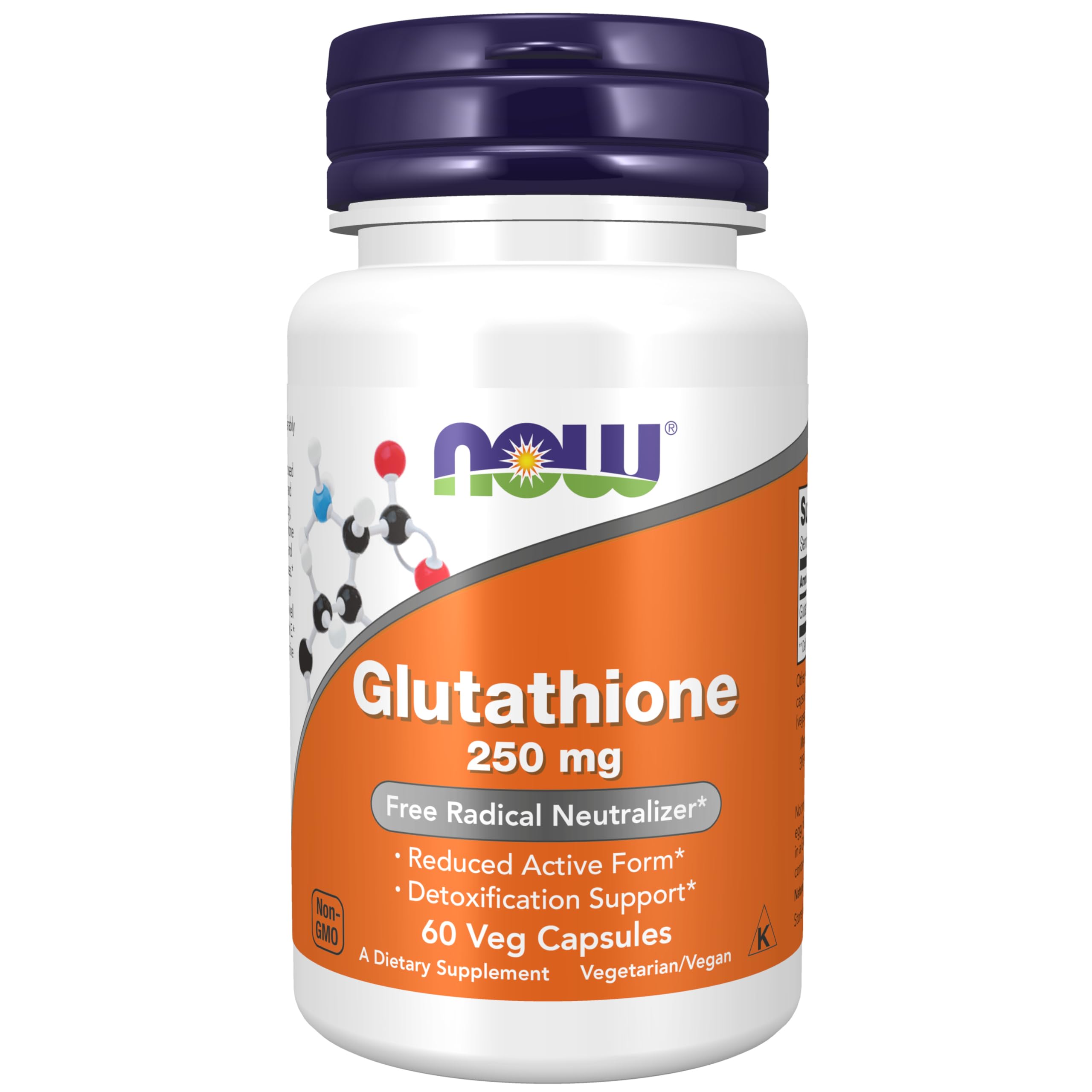 NOW Foods Glutathione 250 mg capsules – 60 count