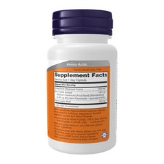 NOW Foods Glutathione 500 mg bottle - back label
