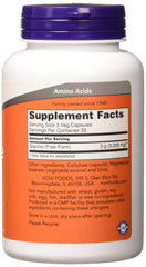 Glycine supplement bottle back label with details