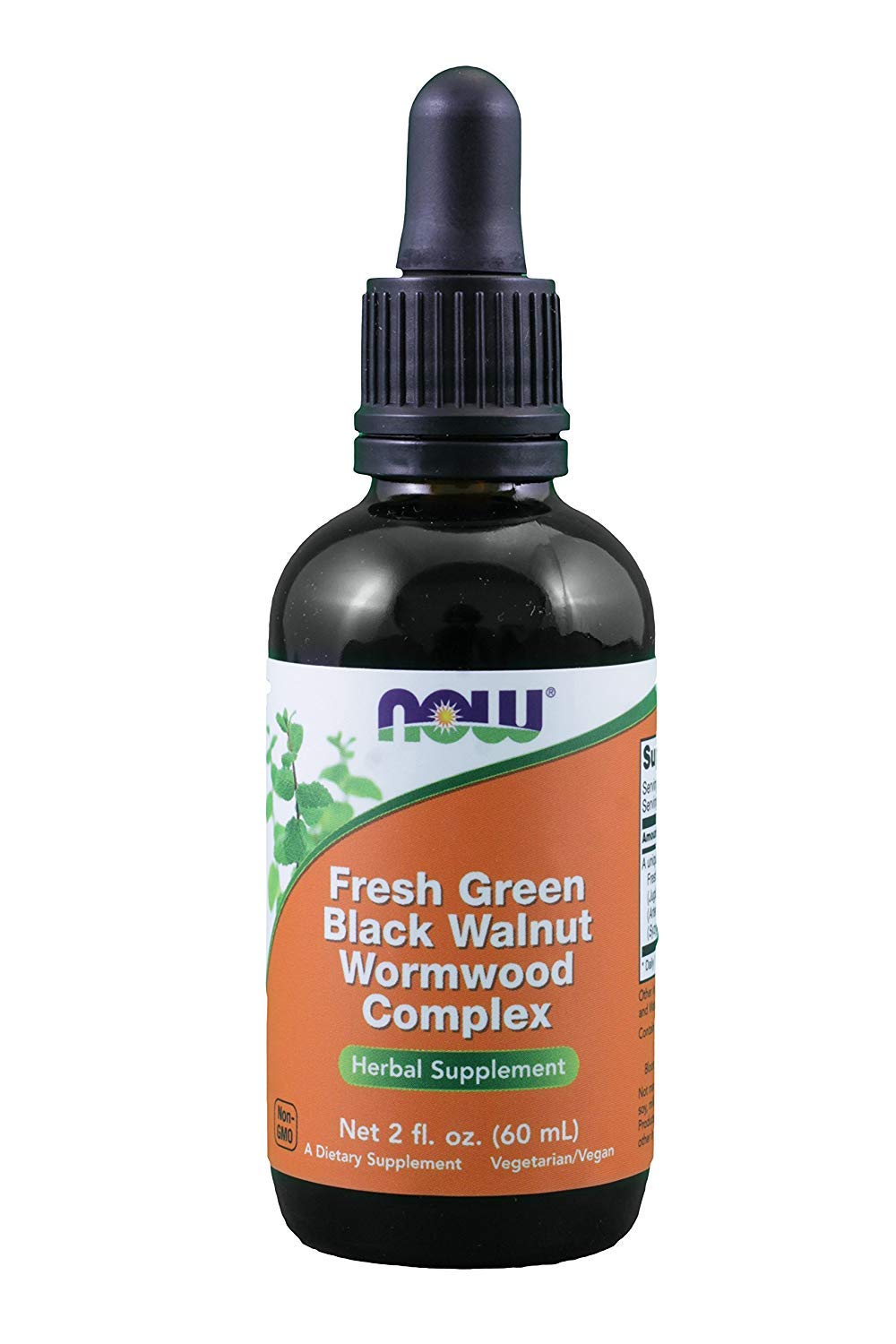 Now Foods Green Black Walnut Wormwood Complex 2 oz - Pack of 3 bottle