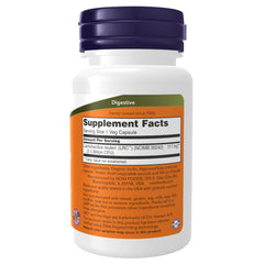 Close-up of NOW Foods Heart Health Probiotic label