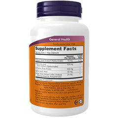 Hyaluronic acid 100 mg veggie capsule close-up