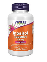 Close-up of Inositol 500mg capsules