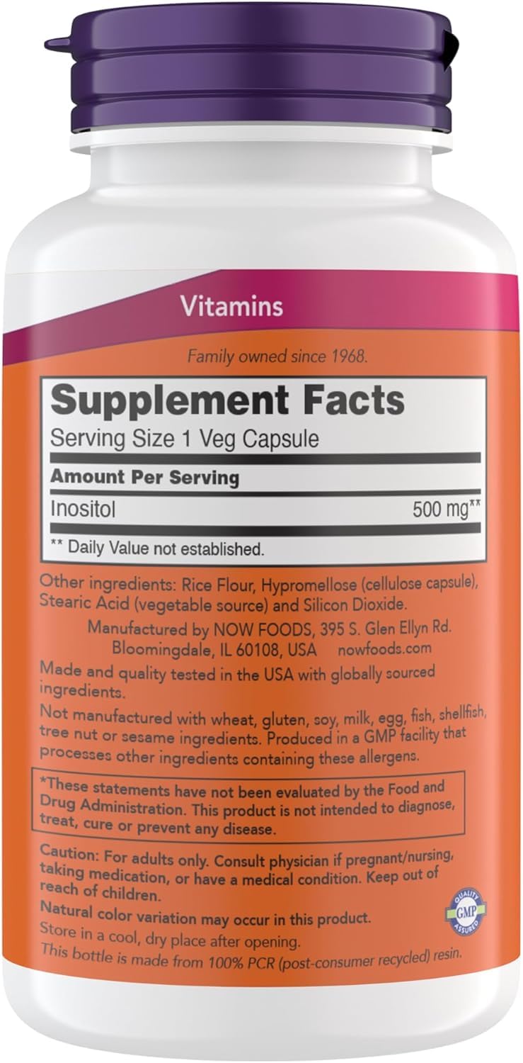 NOW Foods capsule close-up highlighting vegetarian capsule and easy swallowing benefit