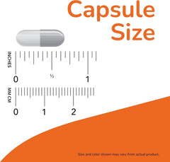 NOW Foods capsules poured beside bottle illustrating high-count supply benefit