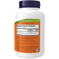 Kelp supplement label showing 150mcg natural iodine