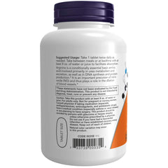 NOW Foods L-Arginine 1000mg bottle back label