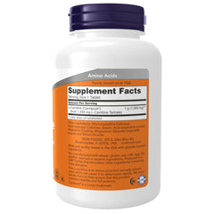 NOW Foods L-Carnitine 1,000 mg tablets – back view with label