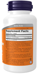 Close-up of NOW Foods L-Tryptophan 1000 mg tablets
