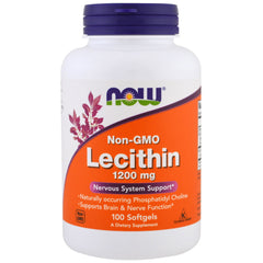 NOW Foods Lecithin 1200 mg Softgels - 2-Pack, 100-count