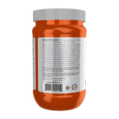 NOW Foods Leucine powder mixed in water shows smooth blending.