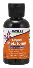 Now Foods Liquid Melatonin 3 mg bottle - 2 oz (2 Pack)