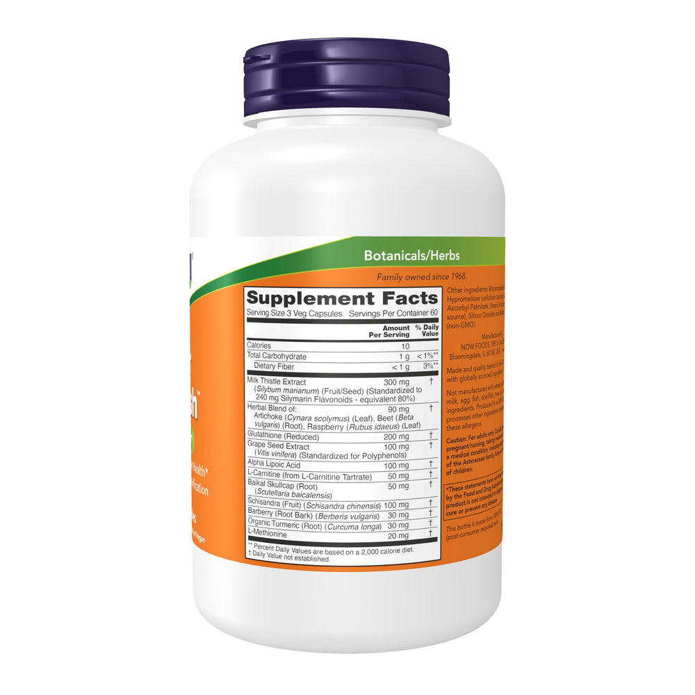 Milk thistle extract and herb-enzyme blend ingredients