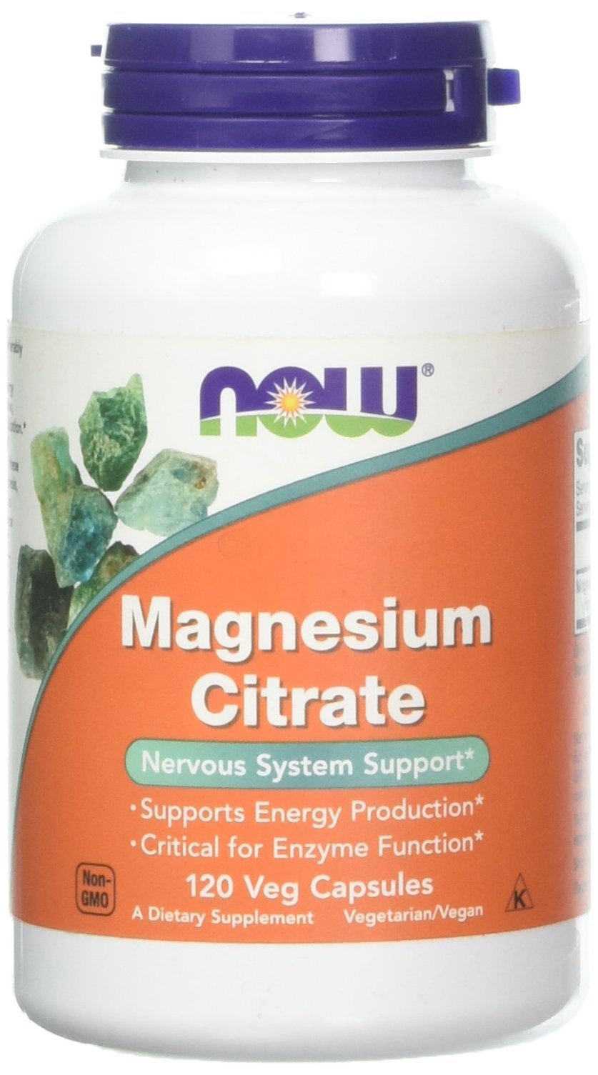 Now Foods Magnesium Citrate Caps 120 Vcaps 2-Pack hero image