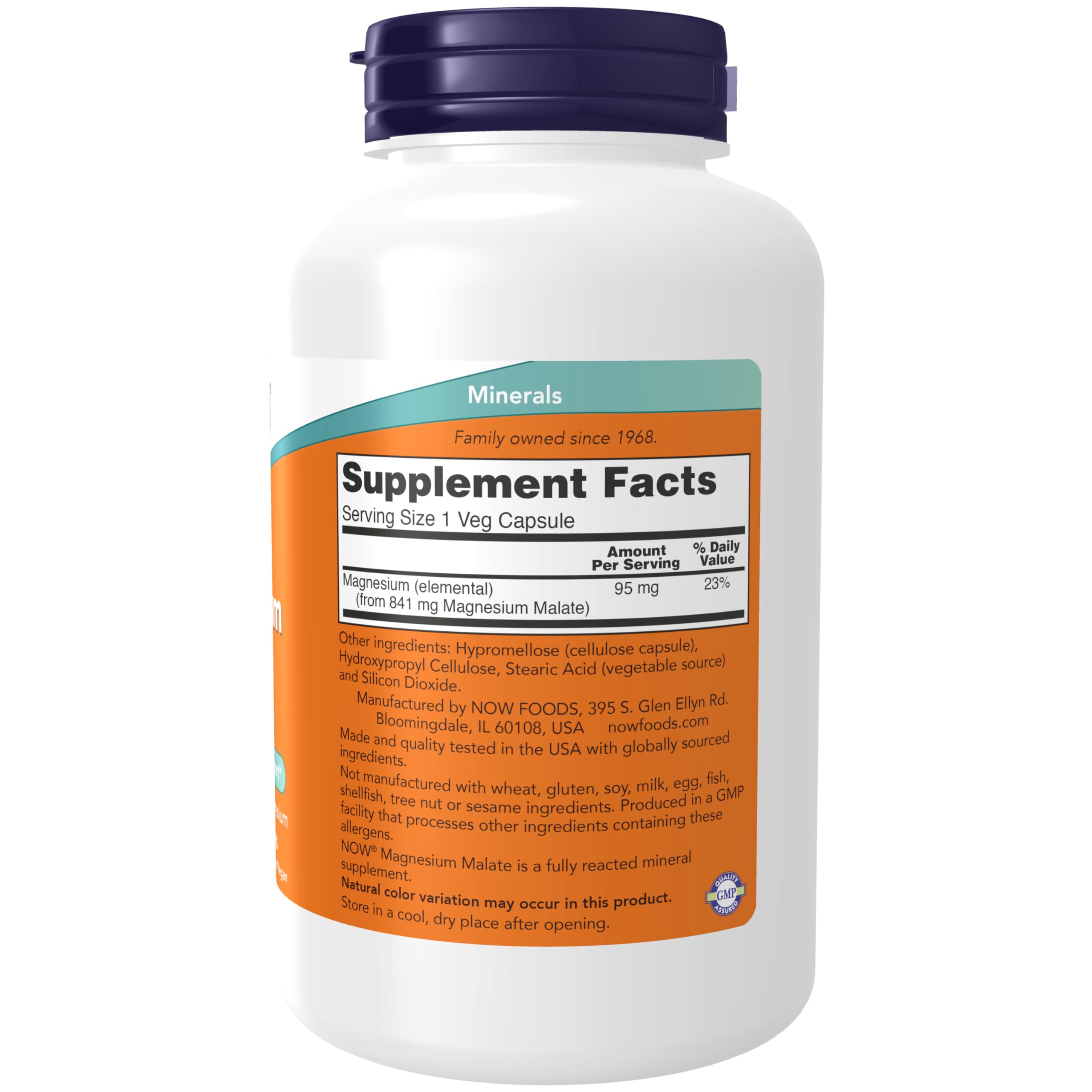 Nerve support: Magnesium Malate caps supporting nervous system function