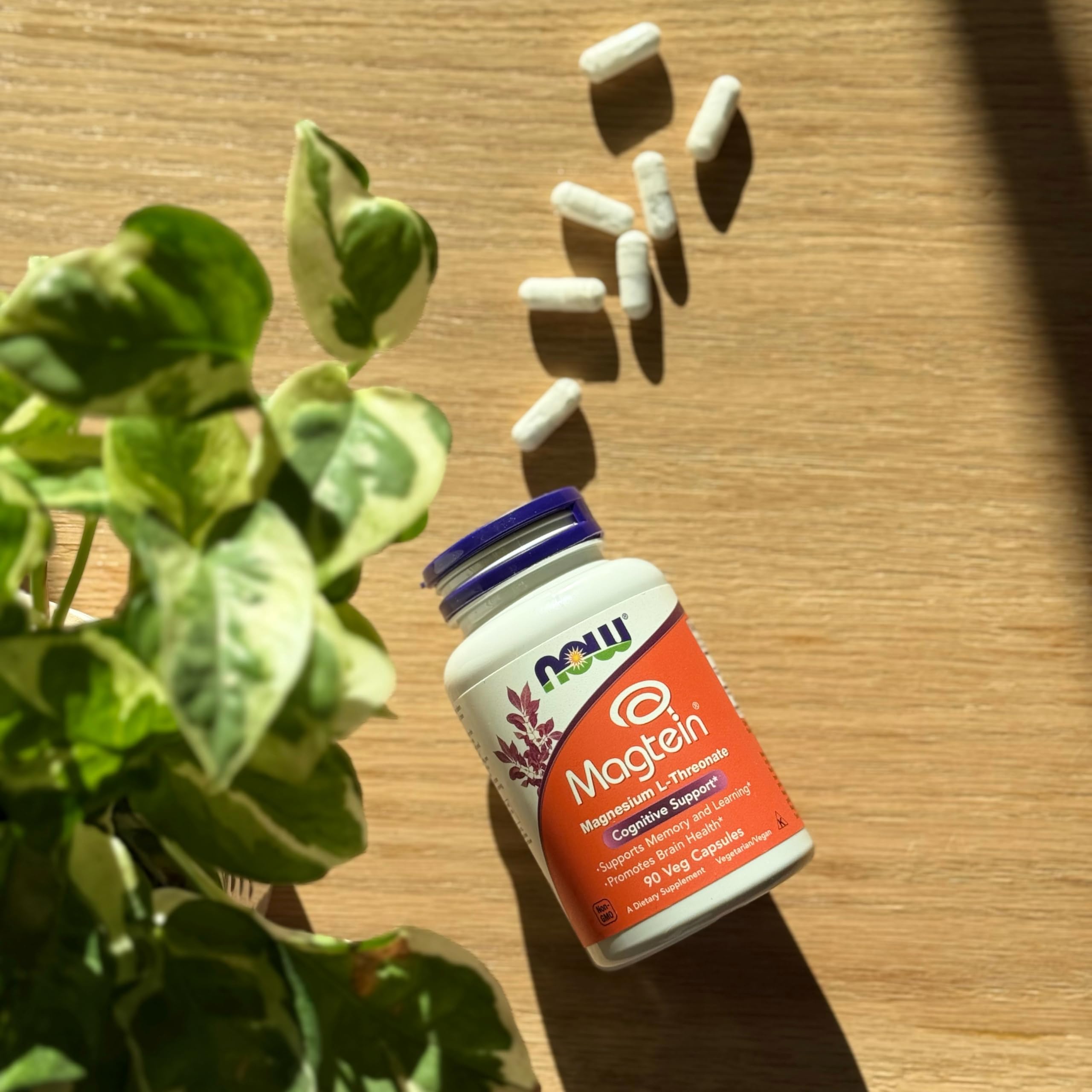Magtein packaging highlighting brain health benefits