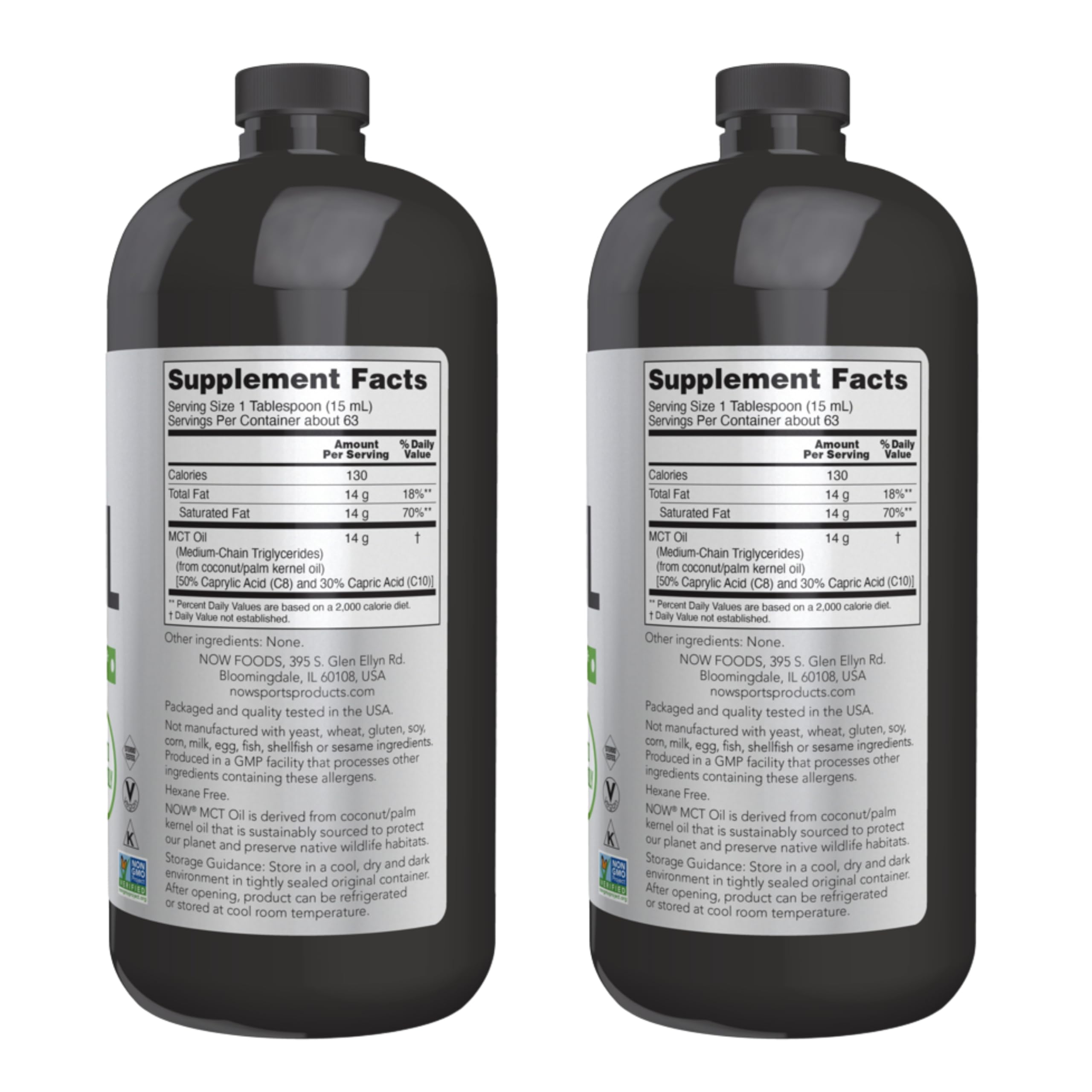 Nutritional information for Now Foods MCT Oil
