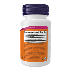 Close-up of NOW Foods MK-7 Vitamin K-2 capsules