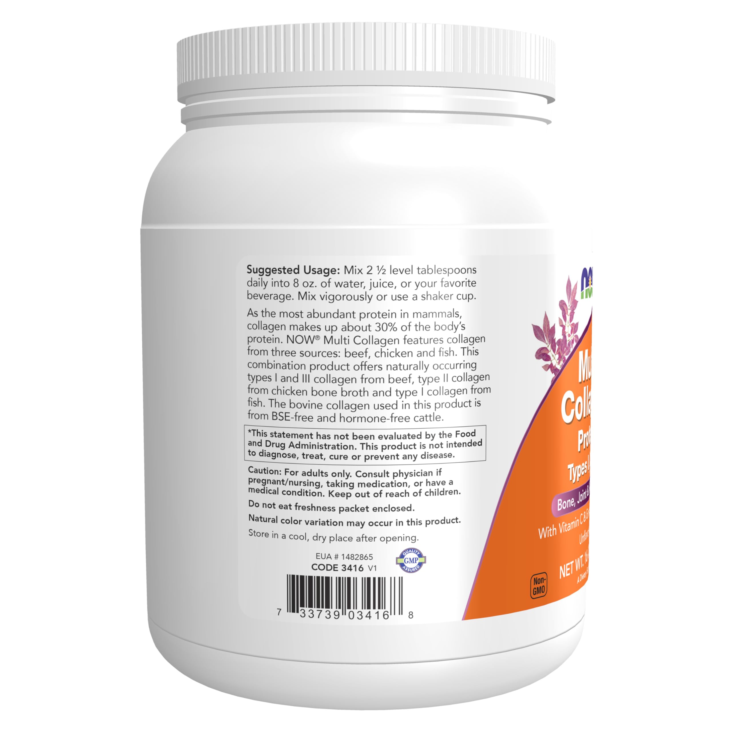 Label highlights Vitamin C and grape seed extract