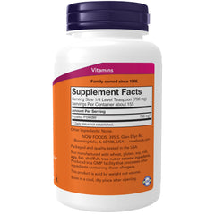 NOW Foods powder texture close‑up emphasizing fine mixability