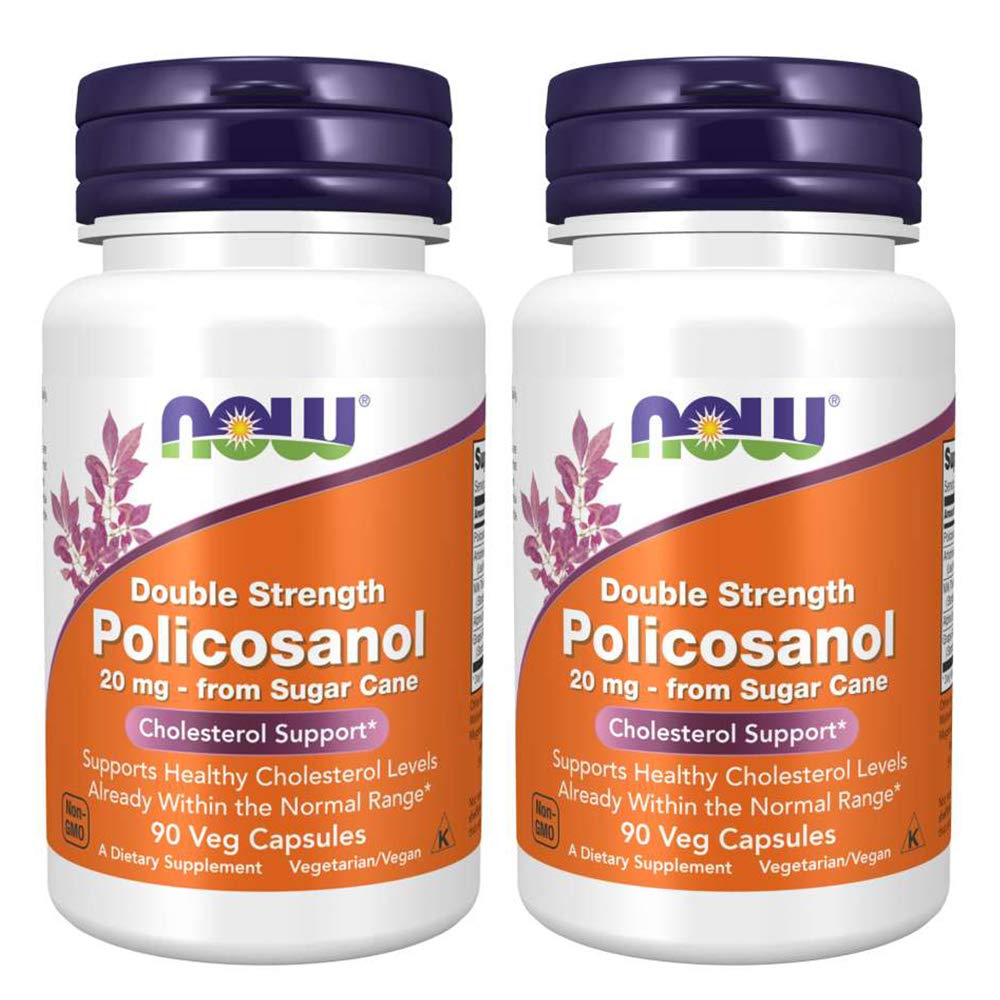 Now Foods Policosanol Double Strength bottle and label