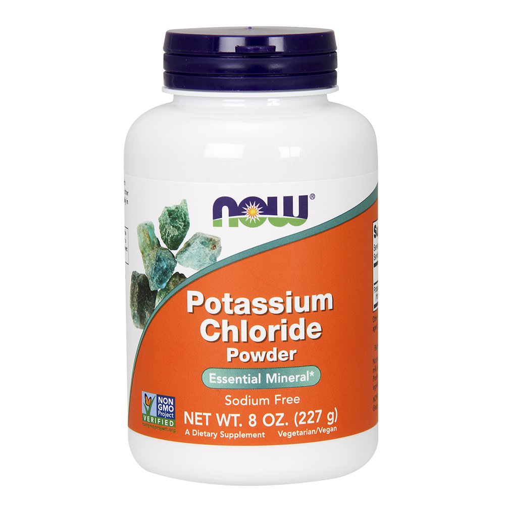 Now Foods Potassium Chloride Powder 8 oz 2 pack – label and ingredients