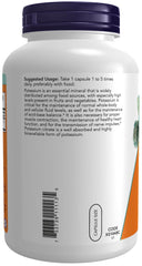 Ingredients panel of NOW Foods Potassium Citrate 99 mg