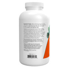 Close-up of NOW Foods potassium gluconate powder label