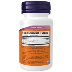 Supplement facts panel showing 40 mg PQQ and 200 mg Alpha Lipoic Acid per capsule
