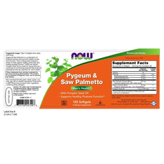 Close-up of Pygeum & Saw Palmetto softgels