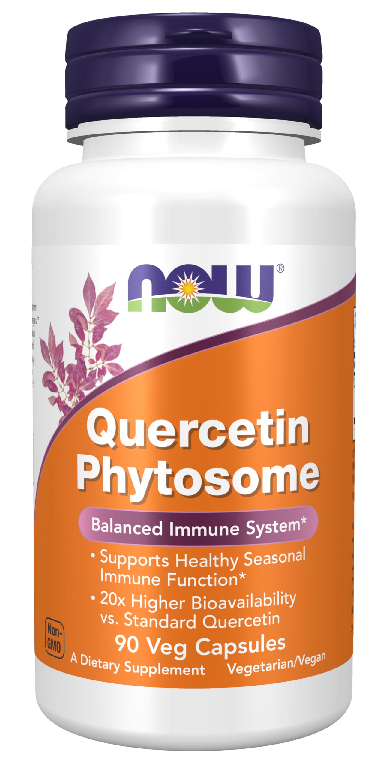 NOW Foods Quercetin Phytosome 250mg bottle - front view