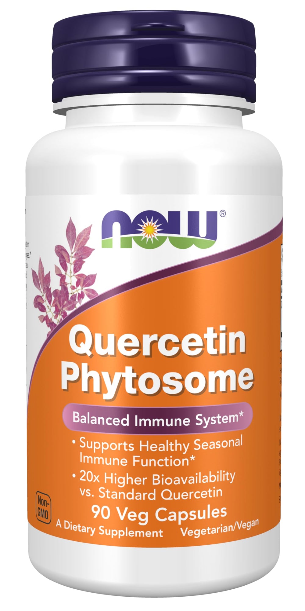 NOW Foods Quercetin Phytosome 250mg bottle - front view