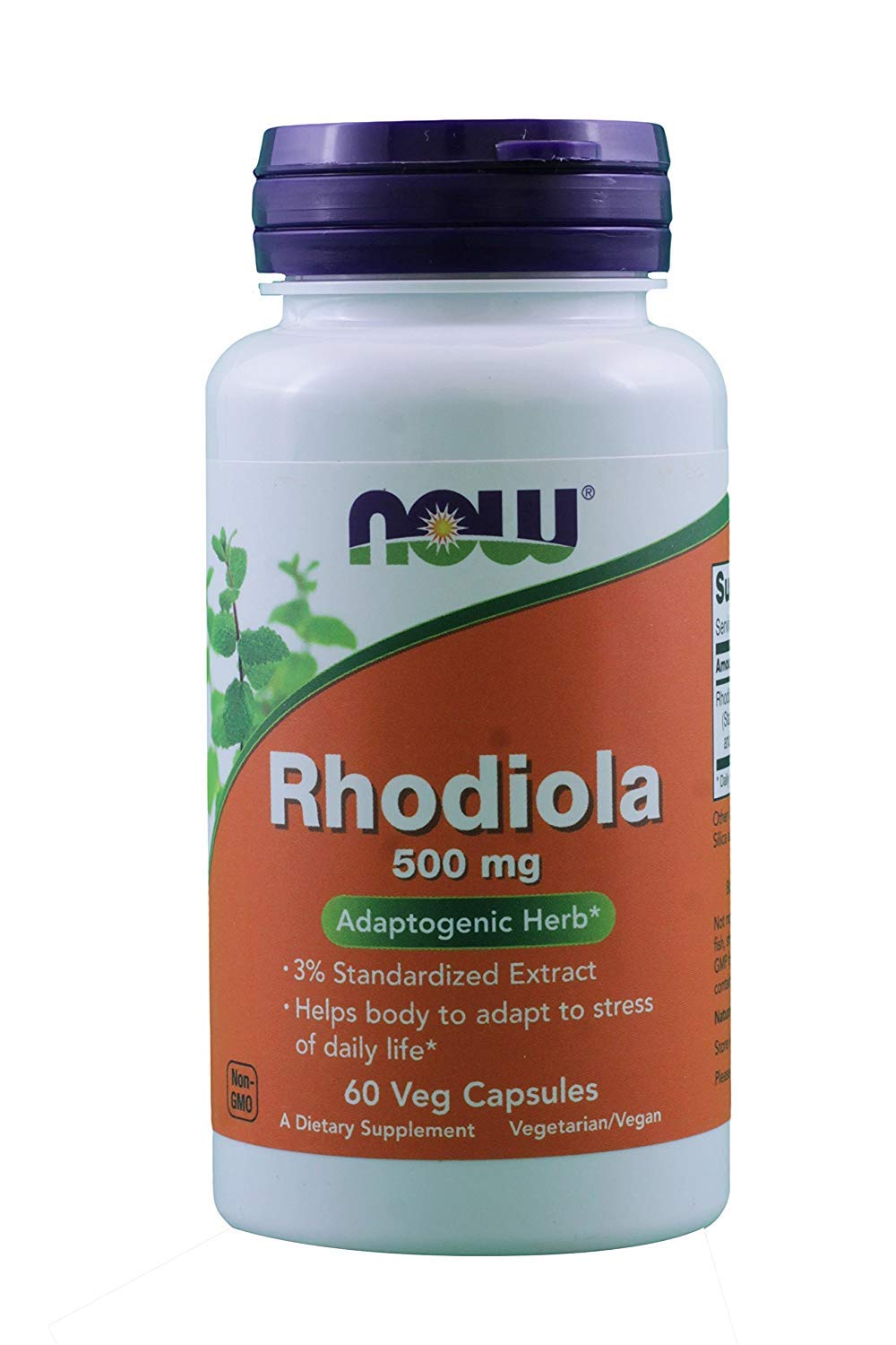 Now Foods Rhodiola Rosea 60 capsules (500 mg) dietary supplement