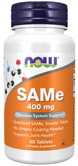 NOW Foods SAMe 400 mg 60-tablet bottle