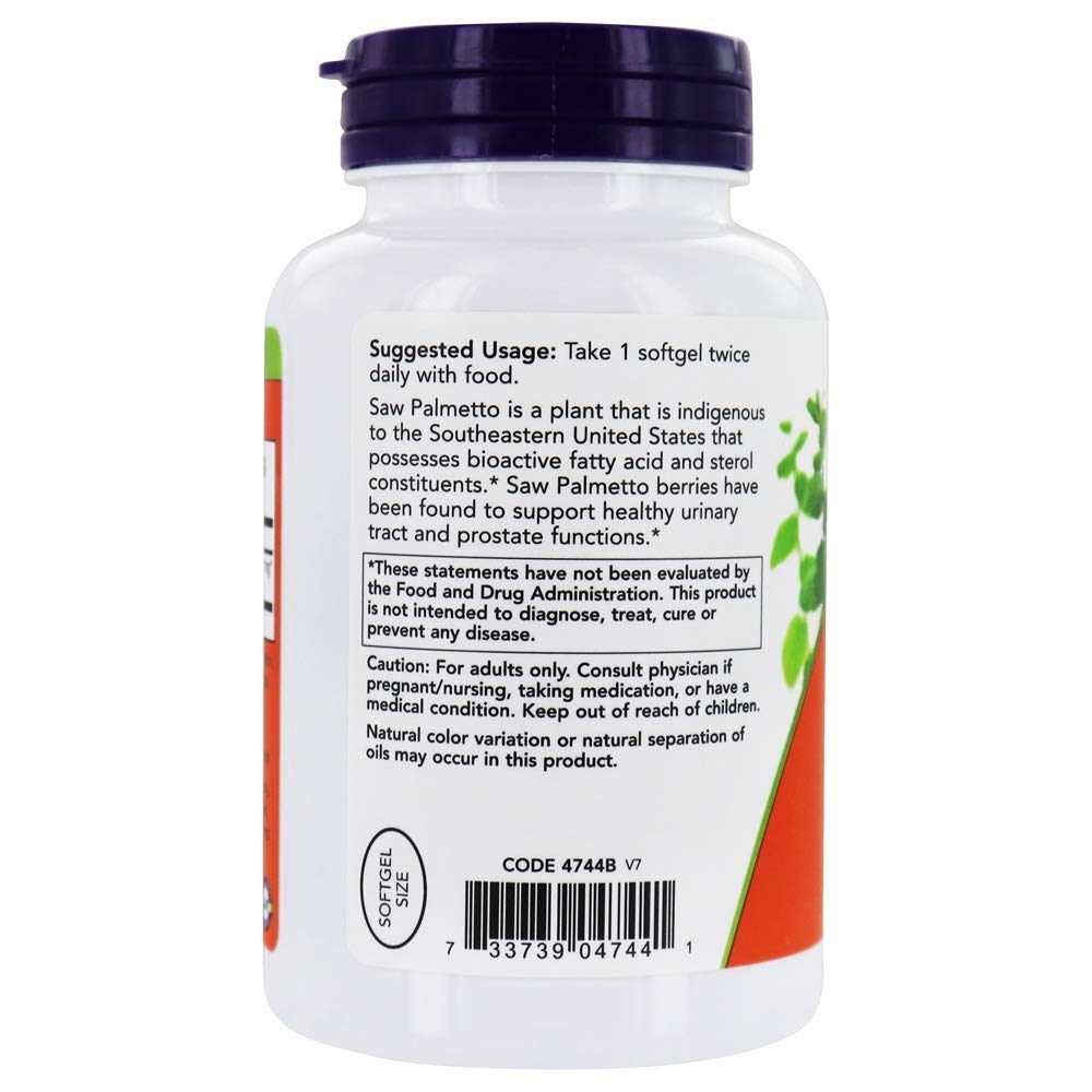 Close-up of Saw Palmetto extract capsules