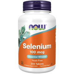 Now Foods Selenium 100 mcg bottle label