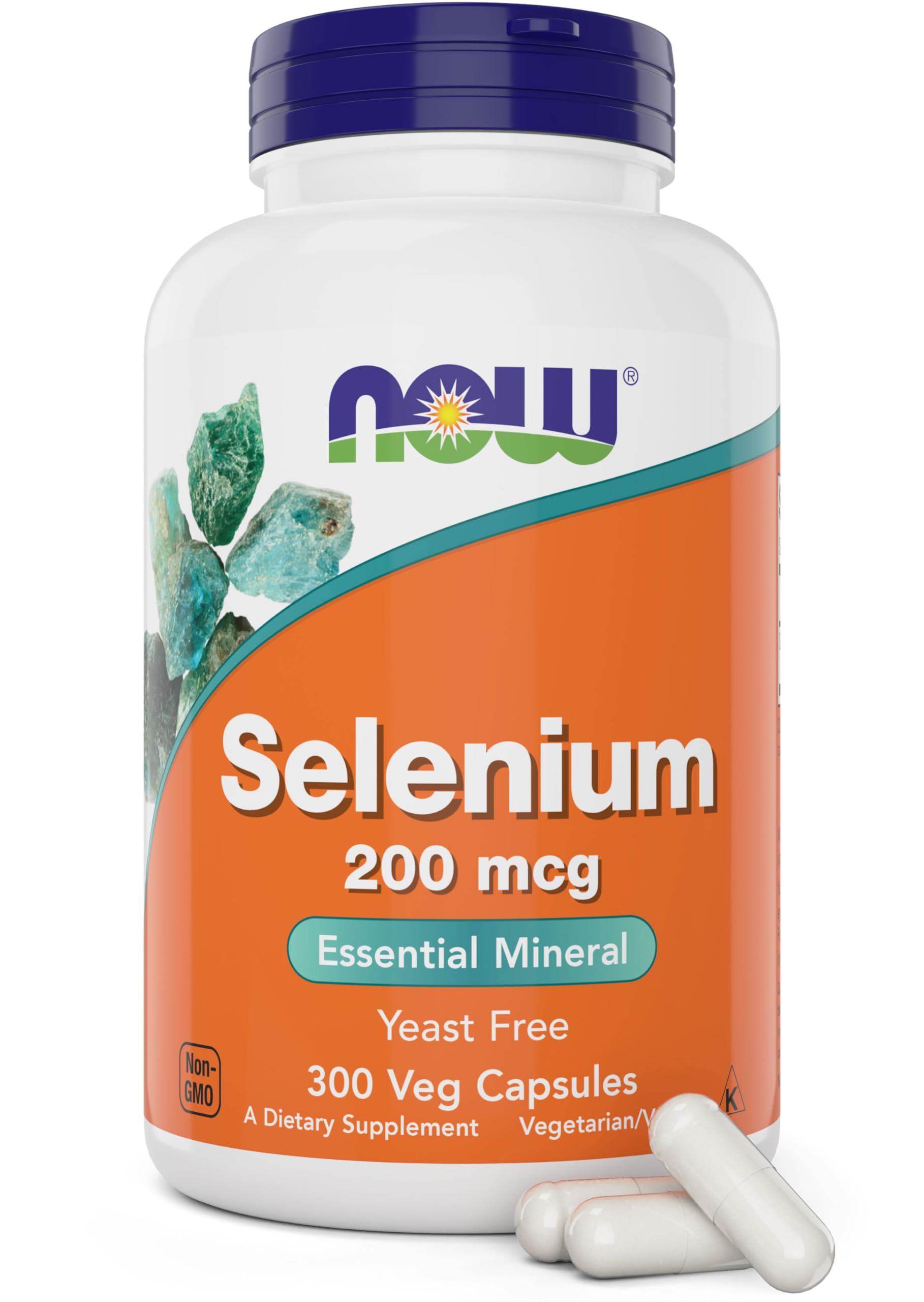 Now Foods Selenium 200mcg 300-count bottle front