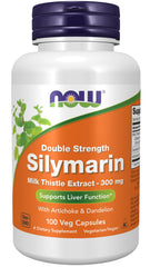 NOW Foods Silymarin 2X 300 mg Milk Thistle 100 VCAPS bottle