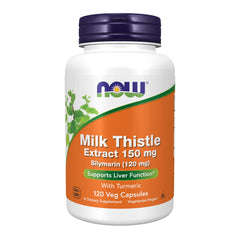 NOW Foods Silymarin Milk Thistle Turmeric 150 mg bottle front