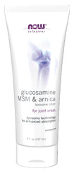 NOW Foods Solutions Glucosamine MSM Arnica Liposome Lotion bottle 8 oz