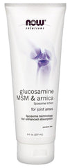 Applying Glucosamine MSM Arnica Liposome Lotion to a joint area