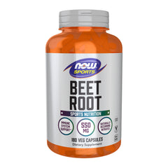 NOW Foods Sports Beet Root Veg Capsules bottle label